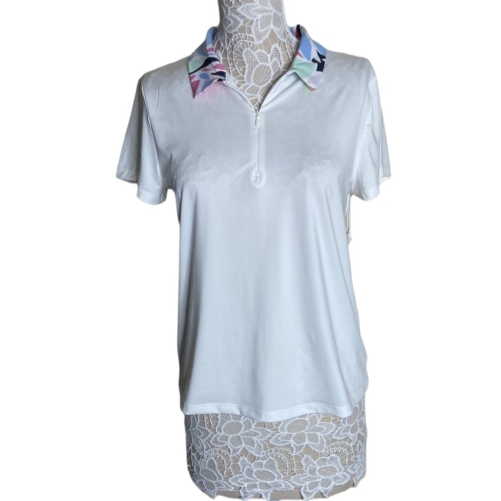 NWT Tommy Bahama Golf Active Tropical Collar Short Sleeve Golf Polo size Large